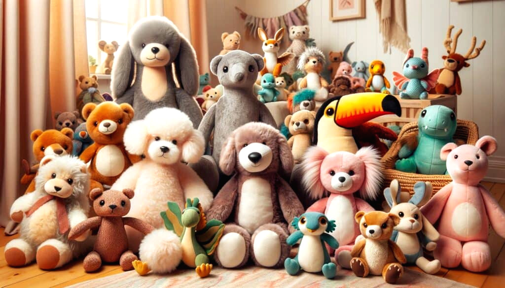 peluches animaux douces