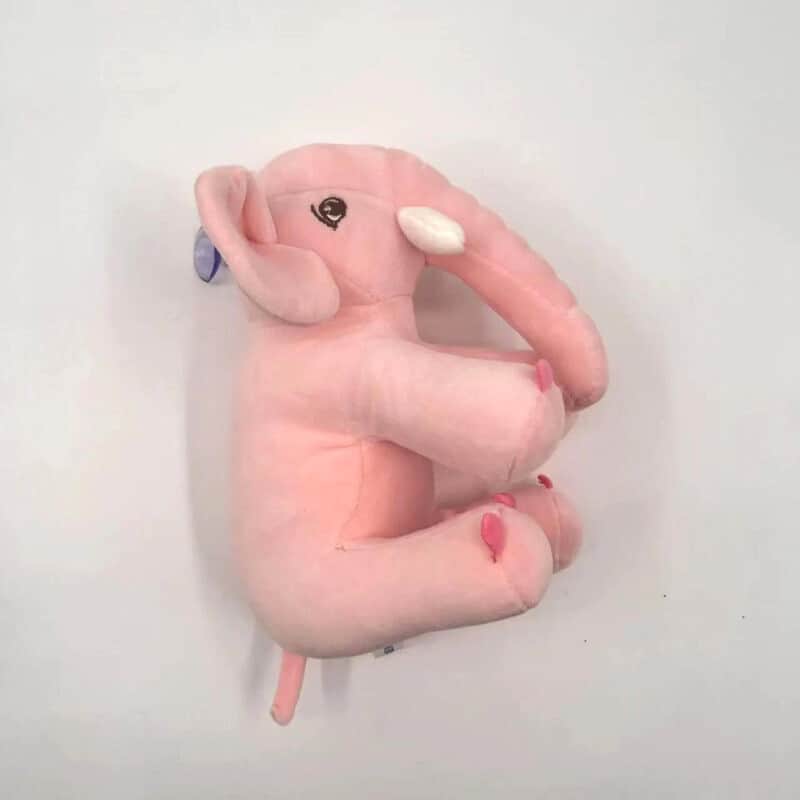 peluche éléphant rose
