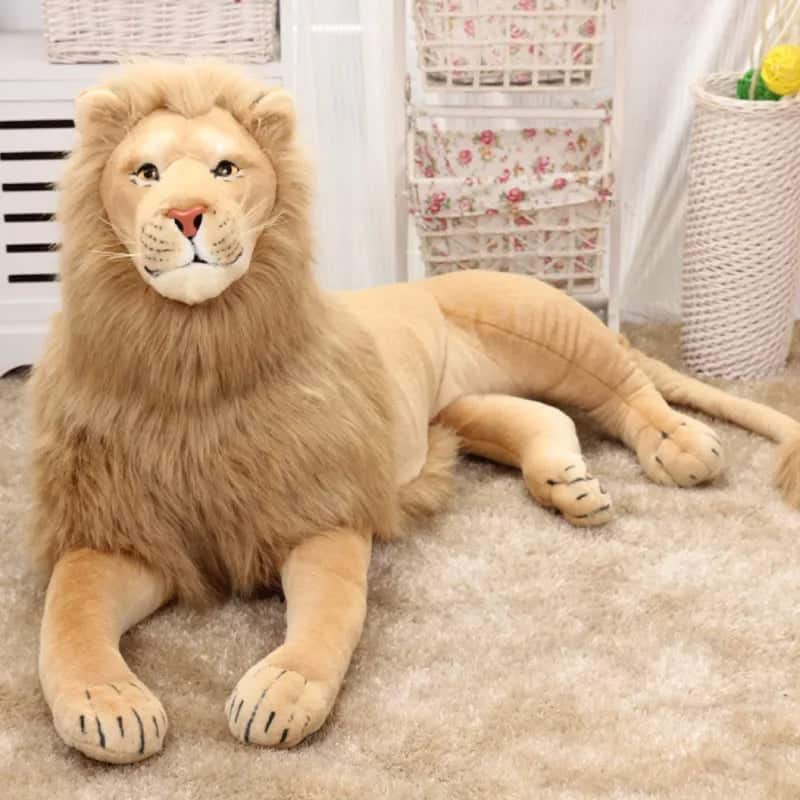 grosse peluche lion