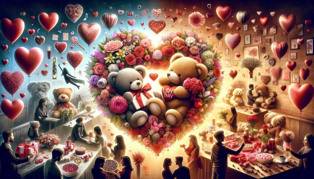 ours peluche coeur saint valentin