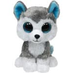 Peluche loup gros yeux