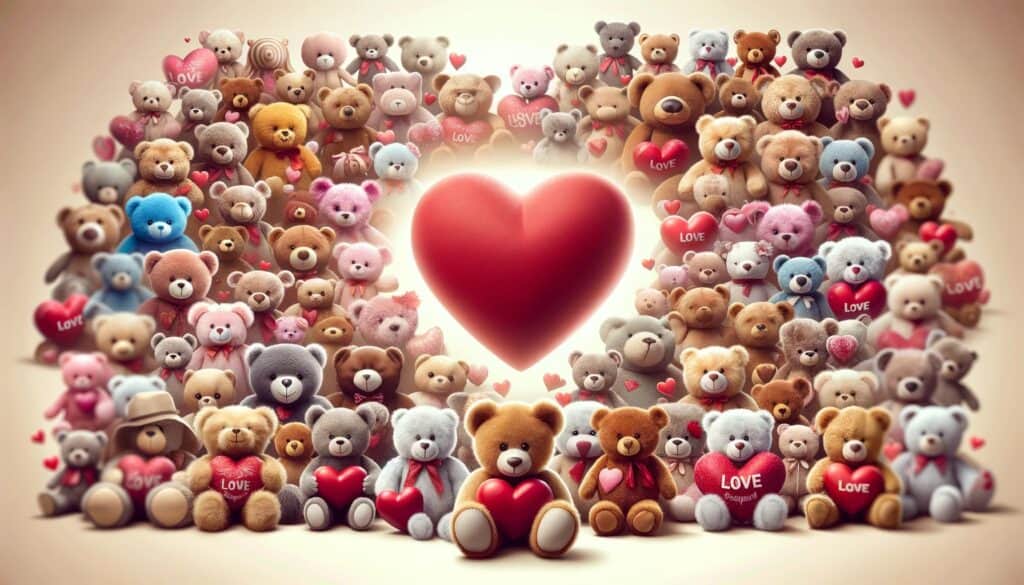 varete ours en peluche saint valentin